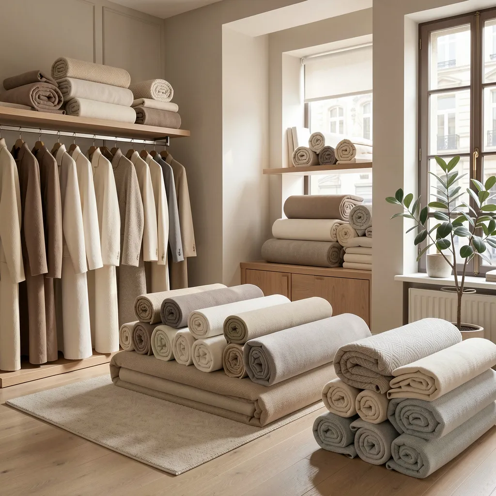 Modern Scandinavian interior with textiles